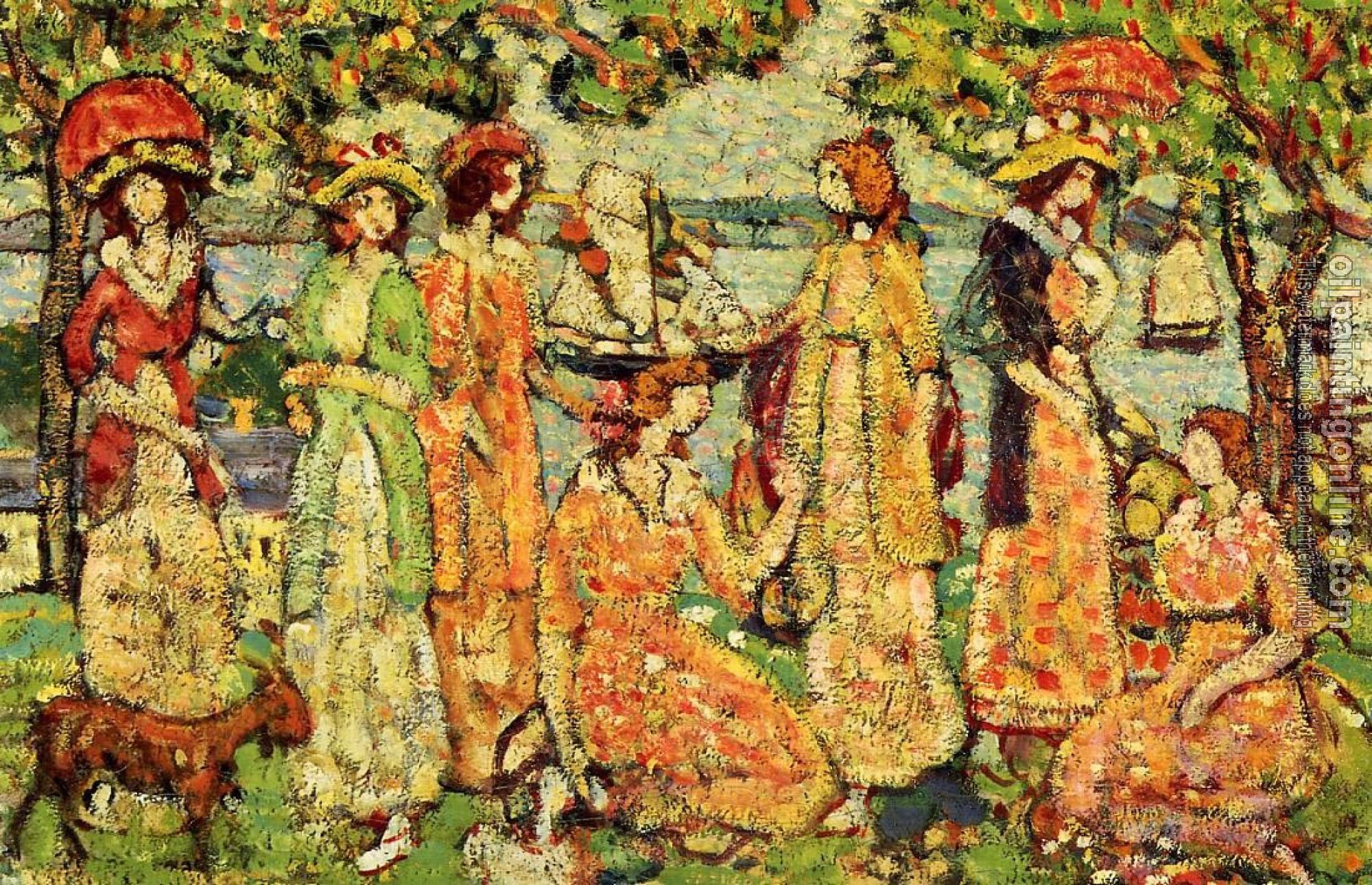 Prendergast, Maurice Brazil - The Idlers